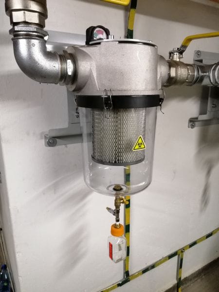 Element instalacji gazów medycznych wykonanej przez VELDER