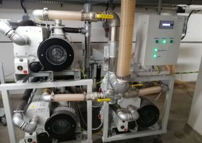 Maszynownia próżni medycznej w szpitalu – realizacja VELDER
