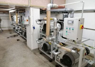 Maszynownia próżni medycznej w szpitalu – realizacja VELDER